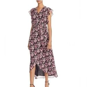 Rebecca Minkoff Flossie Floral Flutter Sleeve Wrap Dress Size XS